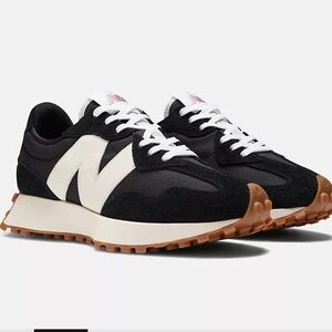 New Balance 327 Women's Black and White Sneakers